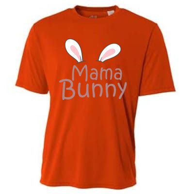 Mama Daddy Bunny Easter Day Dad Pregnant Mom Matching Couple Gift Cooling Performance Crew T-Shirt