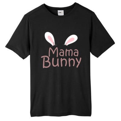 Mama Daddy Bunny Easter Day Dad Pregnant Mom Matching Couple Gift Tall Fusion ChromaSoft Performance T-Shirt