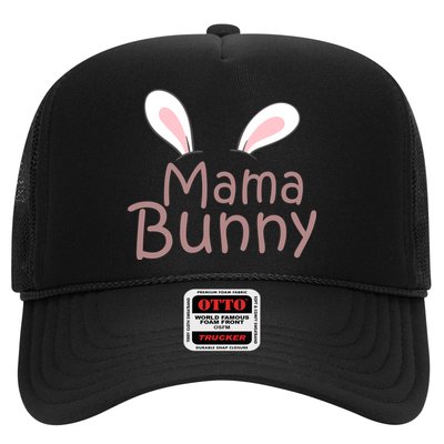 Mama Daddy Bunny Easter Day Dad Pregnant Mom Matching Couple Gift Trucker Hat