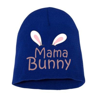 Mama Daddy Bunny Easter Day Dad Pregnant Mom Matching Couple Gift Short Acrylic Beanie