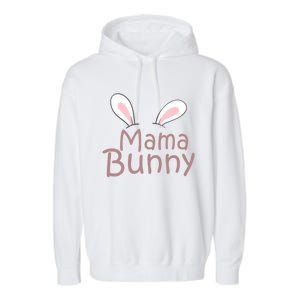 Mama Daddy Bunny Easter Day Dad Pregnant Mom Matching Couple Gift Garment-Dyed Fleece Hoodie