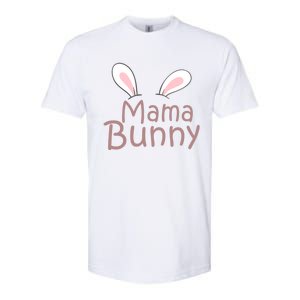 Mama Daddy Bunny Easter Day Dad Pregnant Mom Matching Couple Gift Softstyle CVC T-Shirt