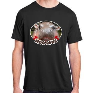 Moo Deng Bouncy Pig In Thai Picture The Cute Baby Hippo Adult ChromaSoft Performance T-Shirt