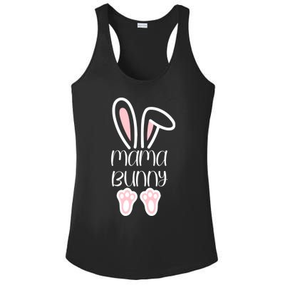 Mama Daddy Bunny Easter Day Dad Pregnant Mom Matching Couple Gift Ladies PosiCharge Competitor Racerback Tank