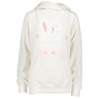 Mama Daddy Bunny Easter Day Dad Pregnant Mom Matching Couple Gift Womens Funnel Neck Pullover Hood