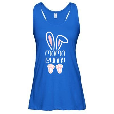 Mama Daddy Bunny Easter Day Dad Pregnant Mom Matching Couple Gift Ladies Essential Flowy Tank