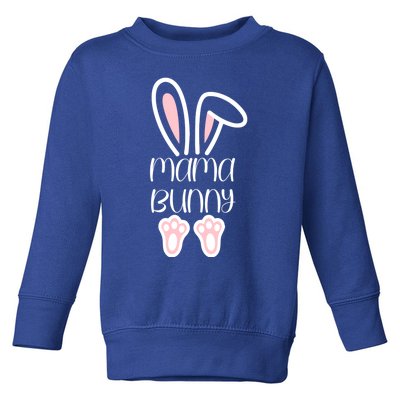 Mama Daddy Bunny Easter Day Dad Pregnant Mom Matching Couple Gift Toddler Sweatshirt