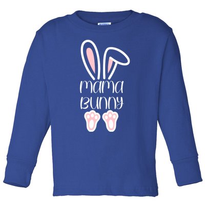 Mama Daddy Bunny Easter Day Dad Pregnant Mom Matching Couple Gift Toddler Long Sleeve Shirt