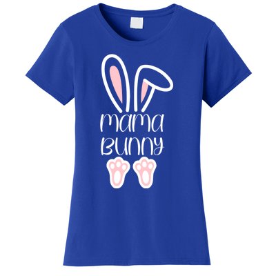 Mama Daddy Bunny Easter Day Dad Pregnant Mom Matching Couple Gift Women's T-Shirt