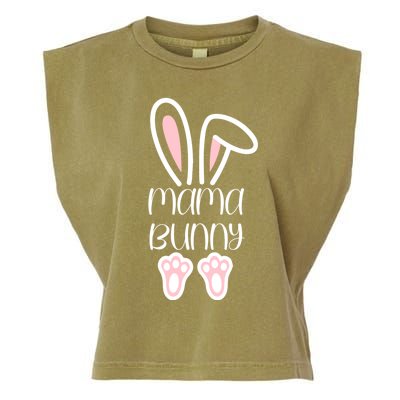 Mama Daddy Bunny Easter Day Dad Pregnant Mom Matching Couple Gift Garment-Dyed Women's Muscle Tee