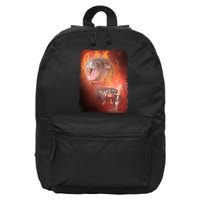 Moo Deng Bouncy Pig In Thai Fire Picture The Cute Baby Hippo 16 in Basic Backpack