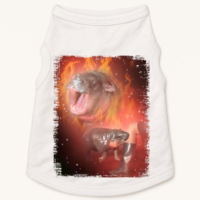 Moo Deng Bouncy Pig In Thai Fire Picture The Cute Baby Hippo Doggie Tank