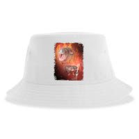 Moo Deng Bouncy Pig In Thai Fire Picture The Cute Baby Hippo Sustainable Bucket Hat