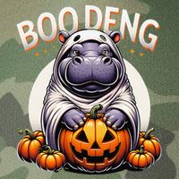 Moo Deng Baby Hippo Moo Deng Costume For Boo Deng Halloween Legacy Tie Dye Trucker Hat