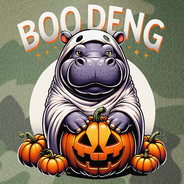 Moo Deng Baby Hippo Moo Deng Costume For Boo Deng Halloween Legacy Tie Dye Trucker Hat