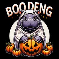 Moo Deng Baby Hippo Moo Deng Costume For Boo Deng Halloween Performance Shirt