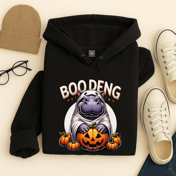 Moo Deng Baby Hippo Moo Deng Costume For Boo Deng Halloween Hoodie