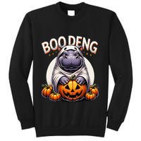 Moo Deng Baby Hippo Moo Deng Costume For Boo Deng Halloween Sweatshirt