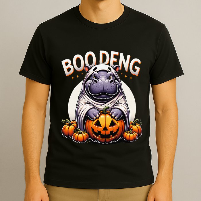 Moo Deng Baby Hippo Moo Deng Costume For Boo Deng Halloween T-Shirt