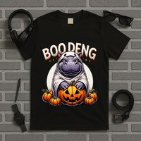 Moo Deng Baby Hippo Moo Deng Costume For Boo Deng Halloween T-Shirt