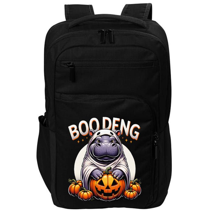 Moo Deng Baby Hippo Moo Deng Costume For Boo Deng Halloween Impact Tech Backpack