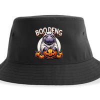 Moo Deng Baby Hippo Moo Deng Costume For Boo Deng Halloween Sustainable Bucket Hat