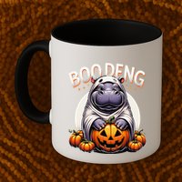 Moo Deng Baby Hippo Moo Deng Costume For Boo Deng Halloween Mug