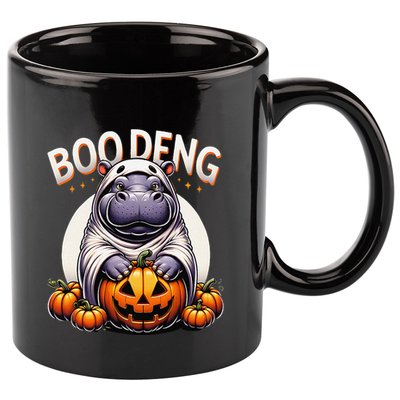 Moo Deng Baby Hippo Moo Deng Costume For Boo Deng Halloween 11oz C Handle Ceramic Mug