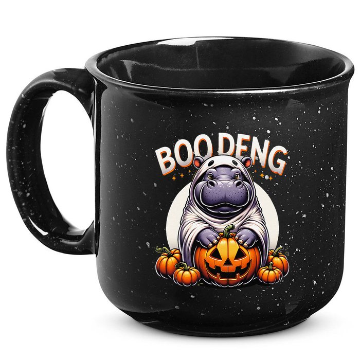 Moo Deng Baby Hippo Moo Deng Costume For Boo Deng Halloween 15oz Campfire Ceramic Mug