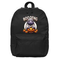 Moo Deng Baby Hippo Moo Deng Costume For Boo Deng Halloween 16 in Basic Backpack