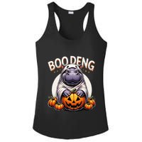 Moo Deng Baby Hippo Moo Deng Costume For Boo Deng Halloween Ladies PosiCharge Competitor Racerback Tank