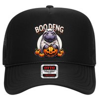 Moo Deng Baby Hippo Moo Deng Costume For Boo Deng Halloween Trucker Hat