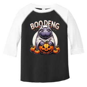 Moo Deng Baby Hippo Moo Deng Costume For Boo Deng Halloween Toddler Fine Jersey T-Shirt