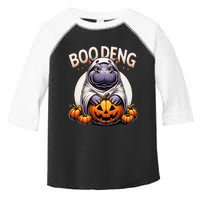 Moo Deng Baby Hippo Moo Deng Costume For Boo Deng Halloween Toddler Fine Jersey T-Shirt