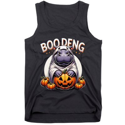 Moo Deng Baby Hippo Moo Deng Costume For Boo Deng Halloween Tank Top