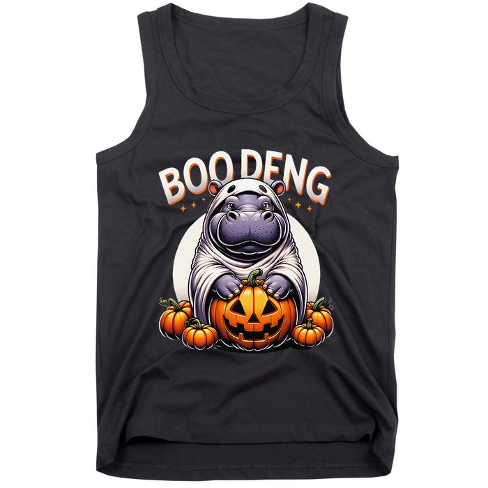 Moo Deng Baby Hippo Moo Deng Costume For Boo Deng Halloween Tank Top
