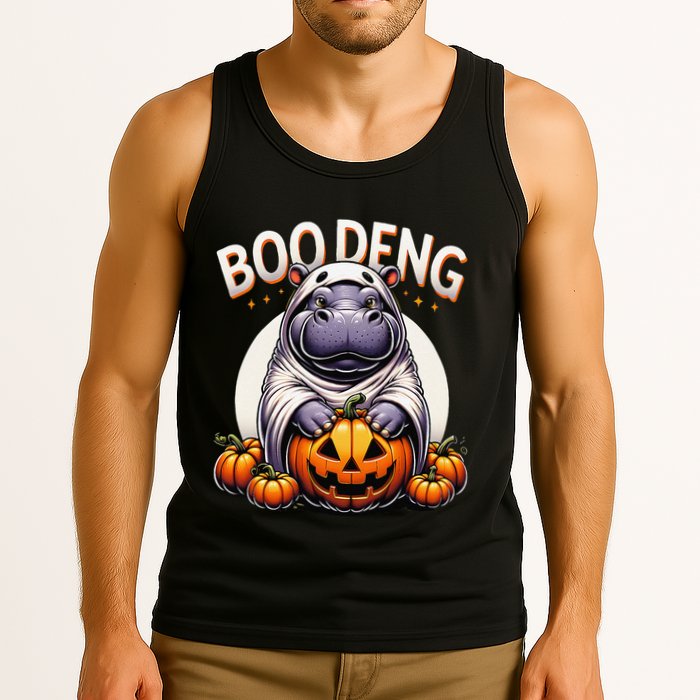 Moo Deng Baby Hippo Moo Deng Costume For Boo Deng Halloween Tank Top