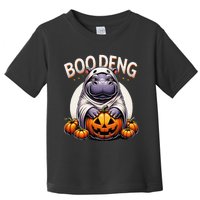 Moo Deng Baby Hippo Moo Deng Costume For Boo Deng Halloween Toddler T-Shirt