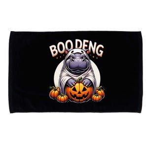 Moo Deng Baby Hippo Moo Deng Costume For Boo Deng Halloween Microfiber Hand Towel