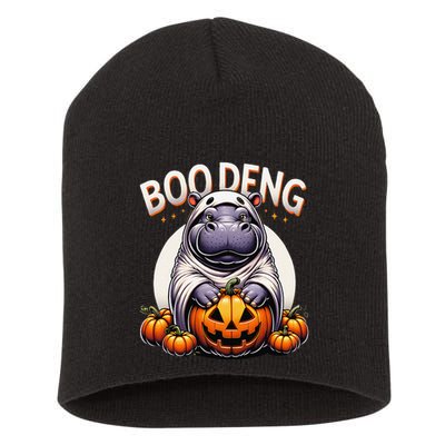 Moo Deng Baby Hippo Moo Deng Costume For Boo Deng Halloween Short Acrylic Beanie
