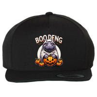 Moo Deng Baby Hippo Moo Deng Costume For Boo Deng Halloween Wool Snapback Cap
