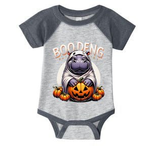 Moo Deng Baby Hippo Moo Deng Costume For Boo Deng Halloween Infant Baby Jersey Bodysuit