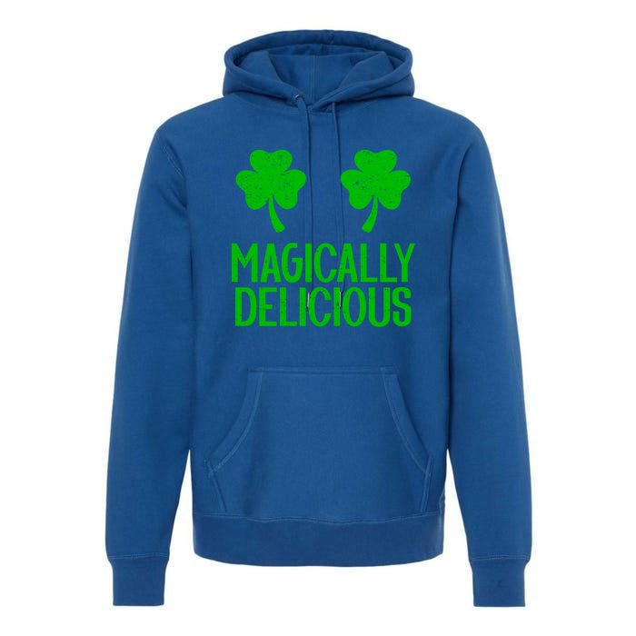 Magically Delicious Boobs Naughty St Patricks Day Gift Premium Hoodie