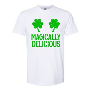 Magically Delicious Boobs Naughty St Patricks Day Gift Softstyle CVC T-Shirt