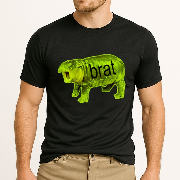 Moo Deng Brat Cute Baby Hippo Cooling Performance Crew T-Shirt
