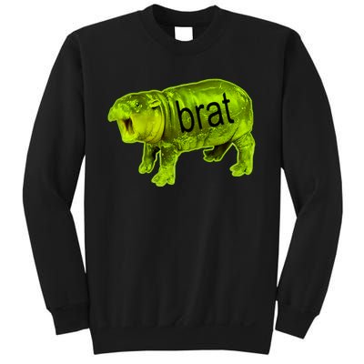 Moo Deng Brat Cute Baby Hippo Sweatshirt