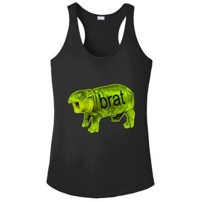 Moo Deng Brat Cute Baby Hippo Ladies PosiCharge Competitor Racerback Tank