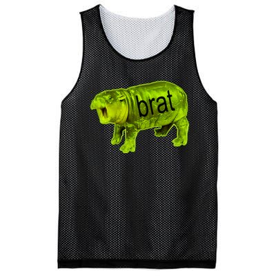 Moo Deng Brat Cute Baby Hippo Mesh Reversible Basketball Jersey Tank