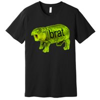 Moo Deng Brat Cute Baby Hippo Premium T-Shirt