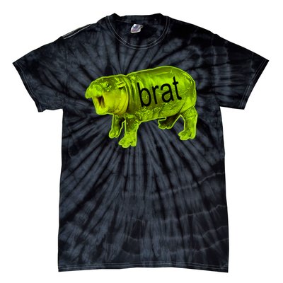 Moo Deng Brat Cute Baby Hippo Tie-Dye T-Shirt